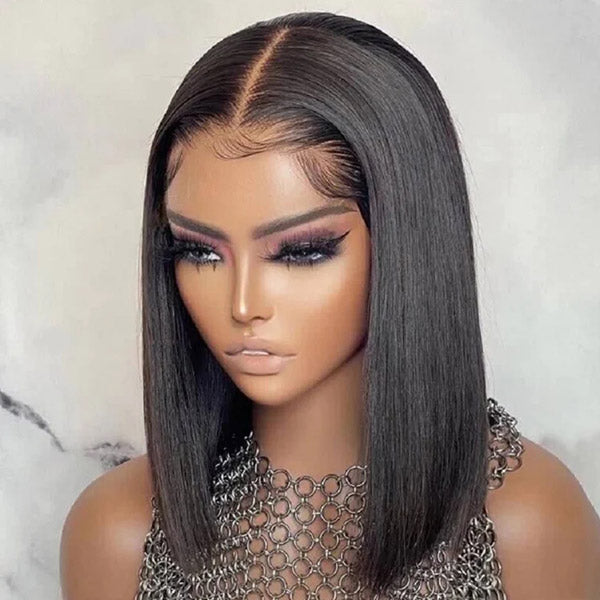 Straight BOB 13*4 Lace Front Wigs 180% Density