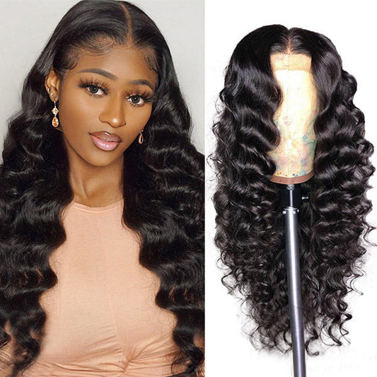 Brazilian Hair Loose Deep Wave 13x4 HD Lace Front Wigs Affordable Human Hair Wig